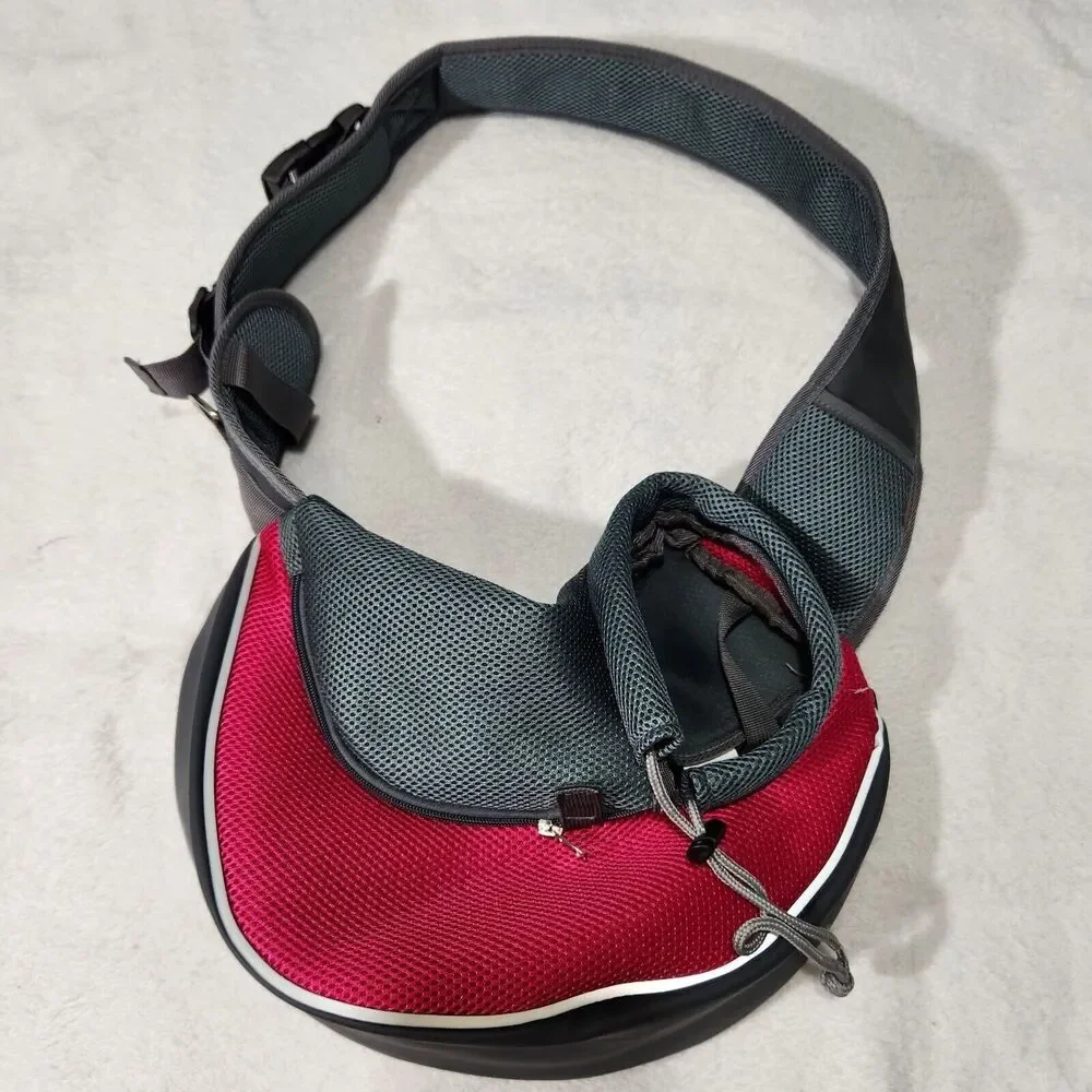 Yudodo Pet Carrier Bag Dog Cat Travel Bag Padded Strap Small Color Pink And Gray